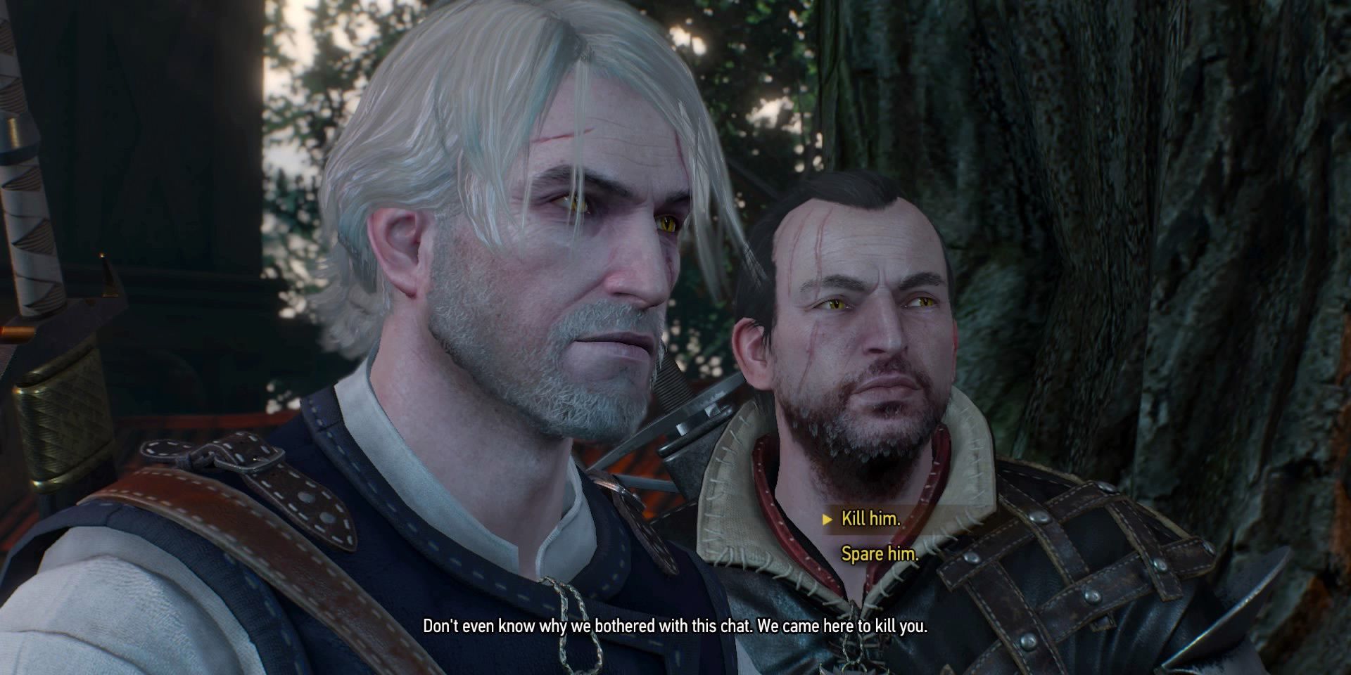 Geralt kills a lot of people in The Witcher 3