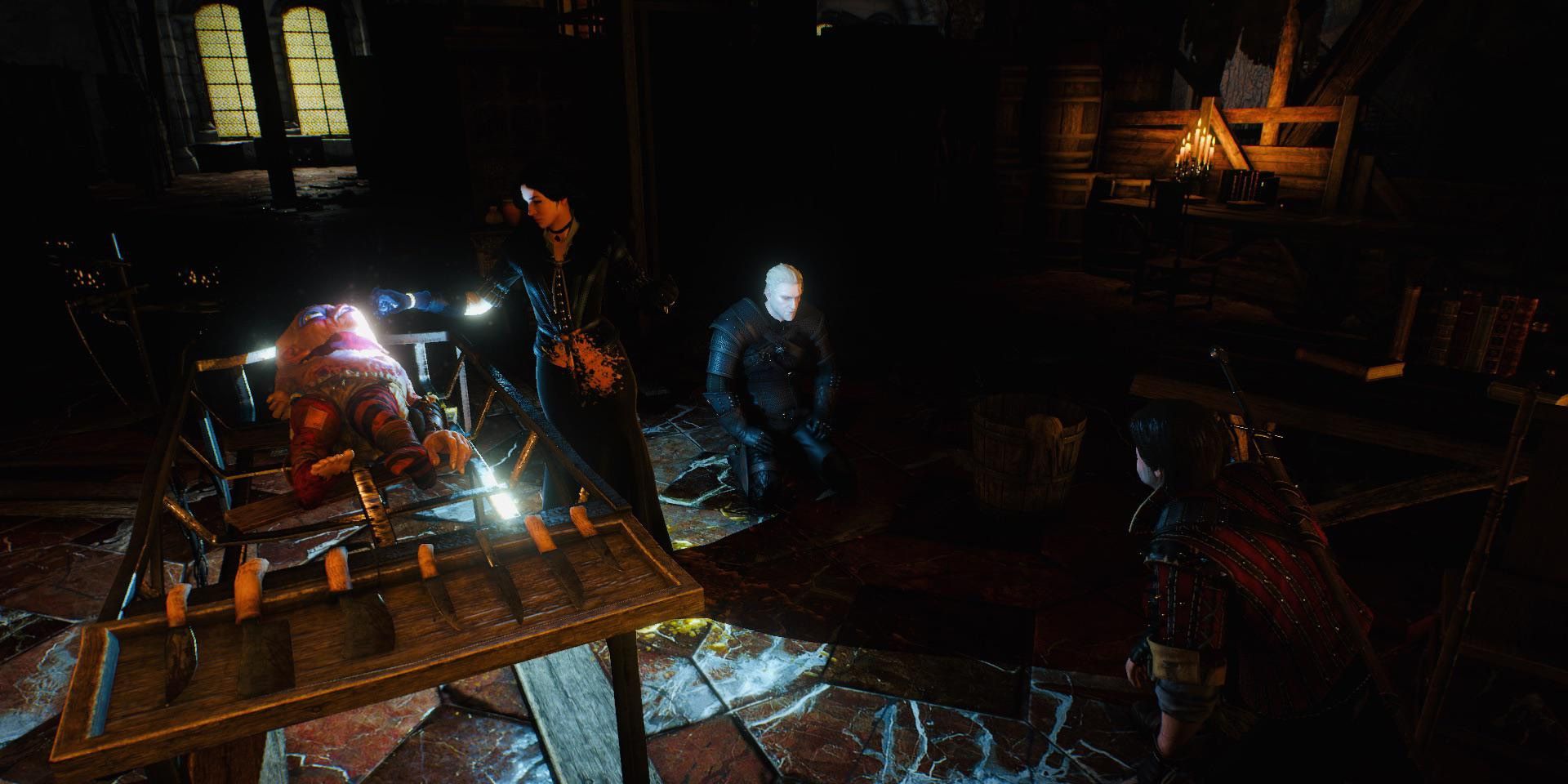 Geralt helps Yen perform the Trial of the Grasses on Uma in The Witcher 3