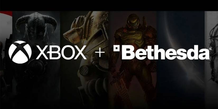 xbox and bethesda text with games