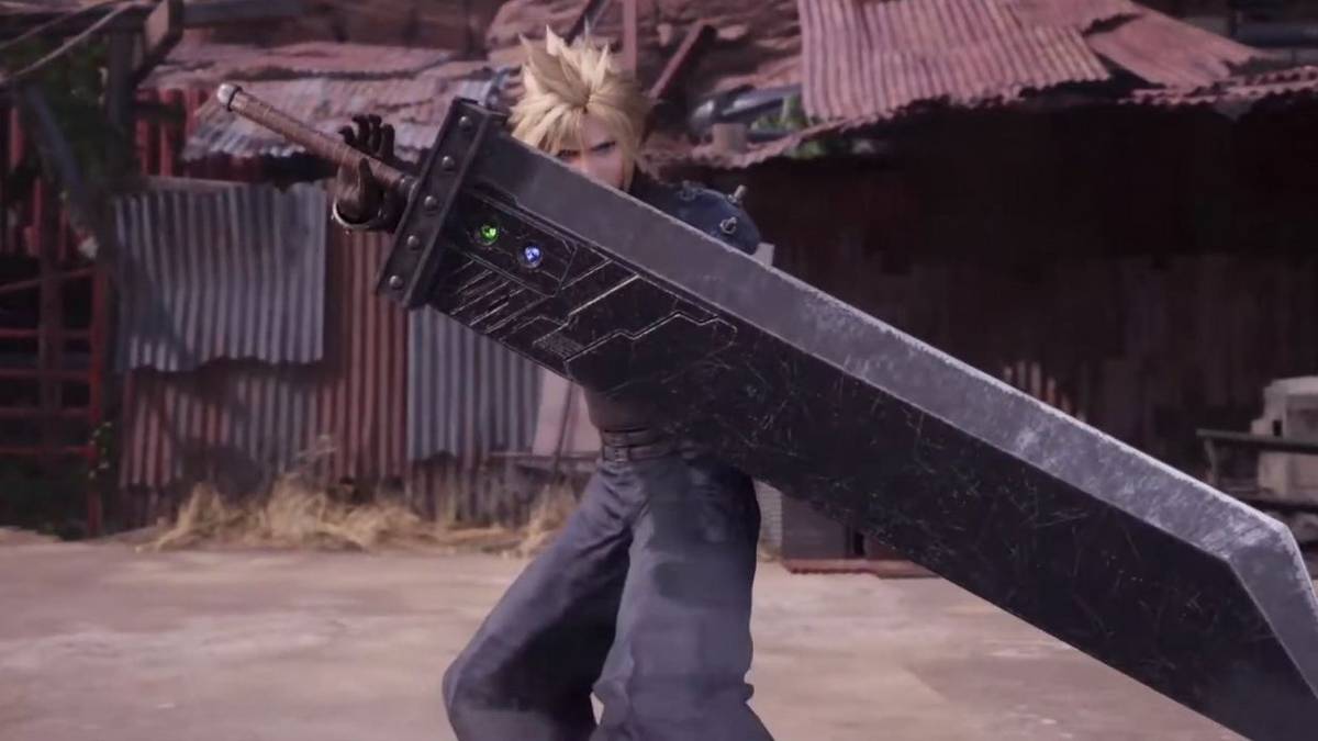final fantasy 7 cloud buster sword exoskeleton youtuber
