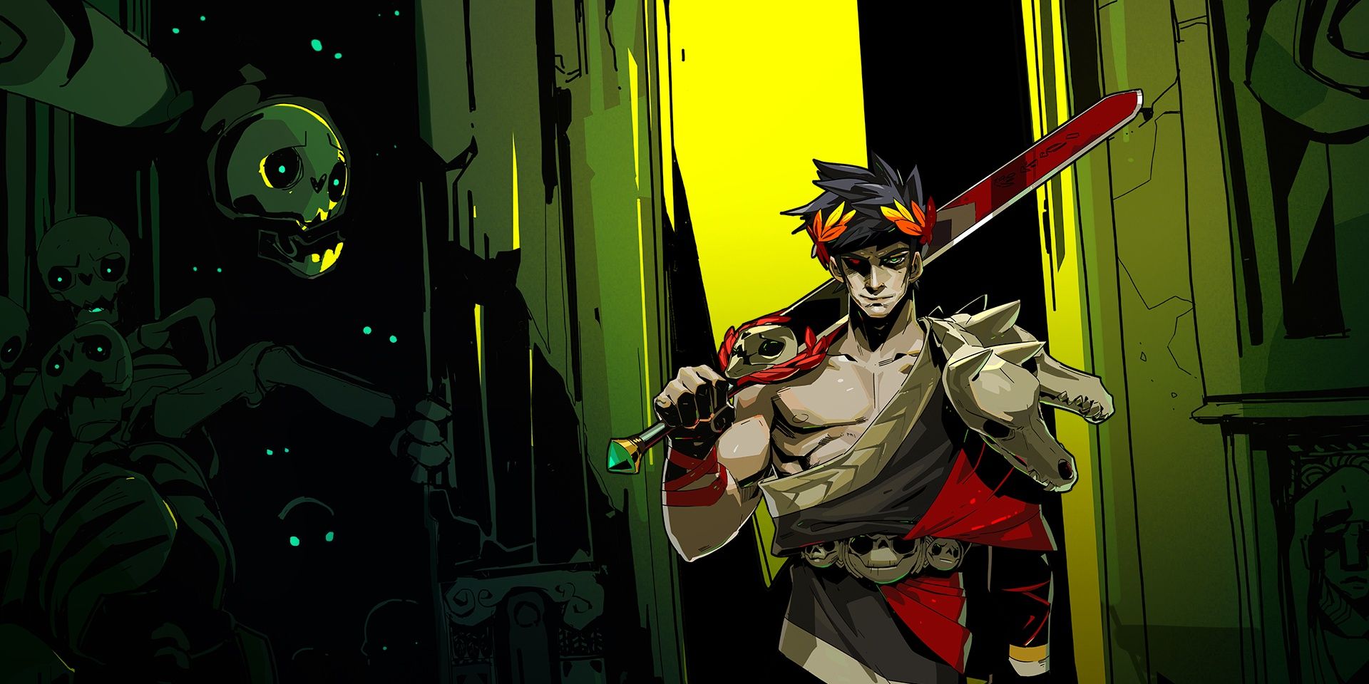 Zagreus from Hades with his sword