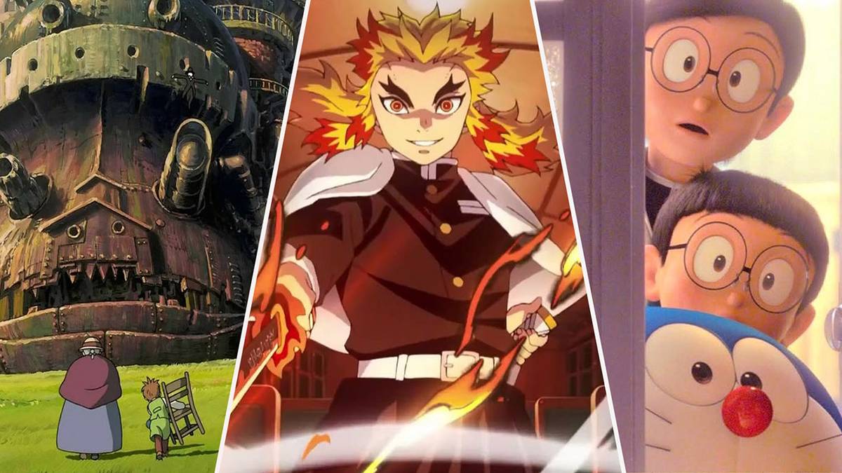 Howl's Moving Castle, Demon Slayer Mugen Train, Stand By Me Doraemon