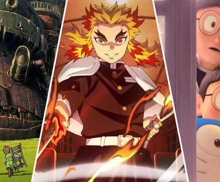Howl's Moving Castle, Demon Slayer Mugen Train, Stand By Me Doraemon