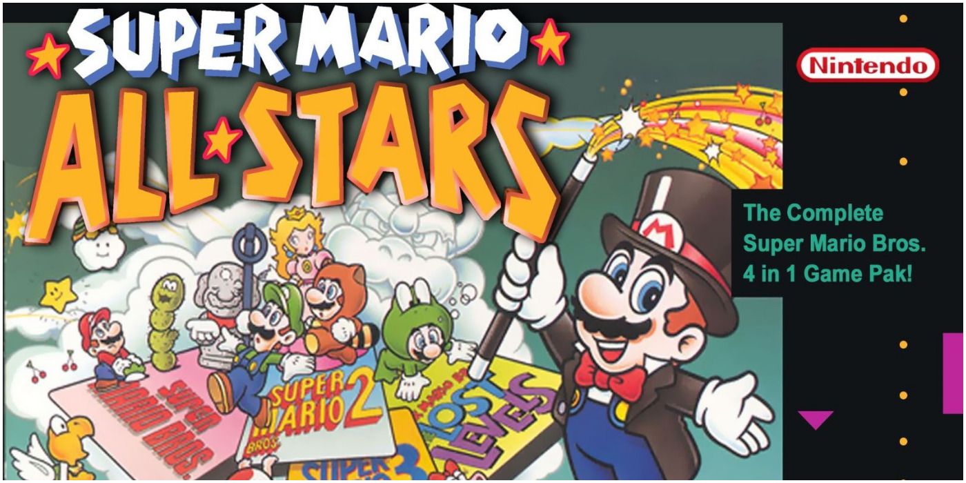 Super Mario All-Stars promo art