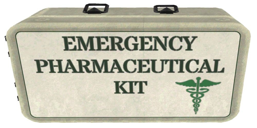 A medical kit players can find in the game
