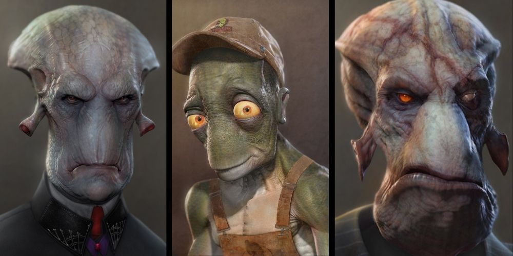 Oddworld: Soulstorm Character Design Collage