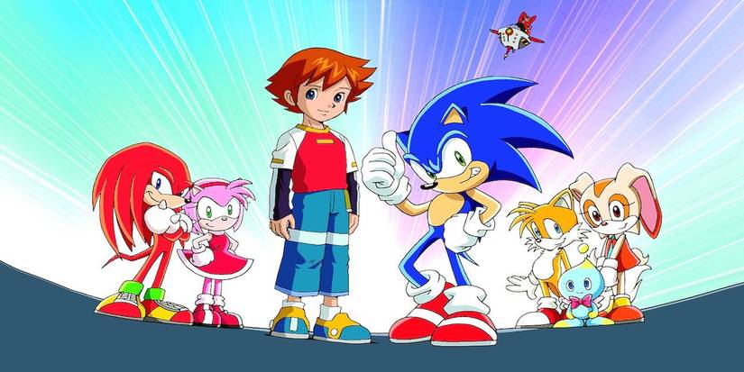 Sonic X anime promo featuring the main cast