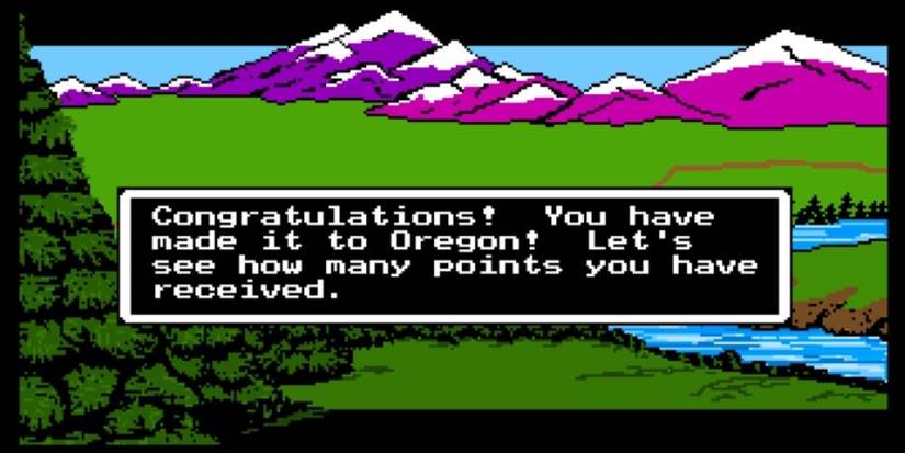 Oregon Trail Arrival / Finishing Screen