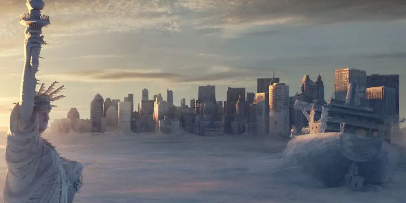 A frozen New York In The Day After Tomorrow