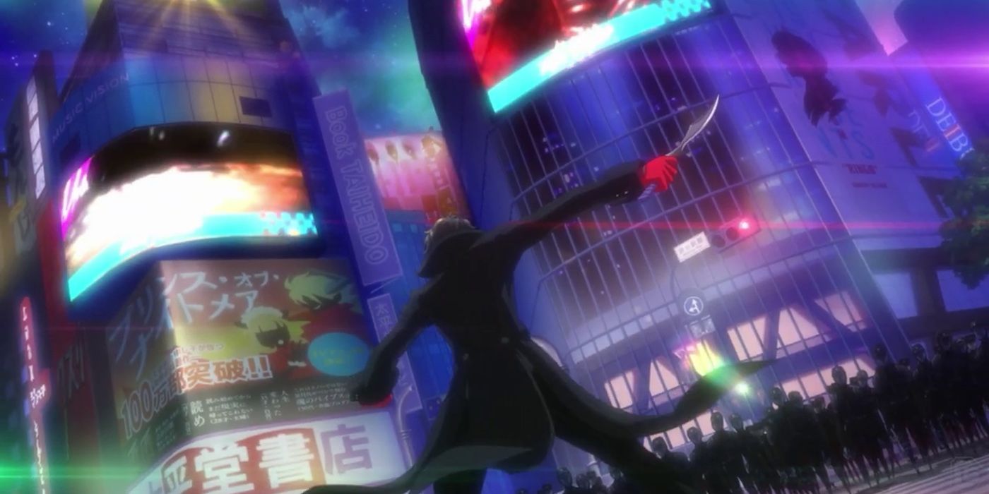 Persona 5 Strikers: Joker Facing Off Against A Bunch Of Shadows In The Intro Cinematic