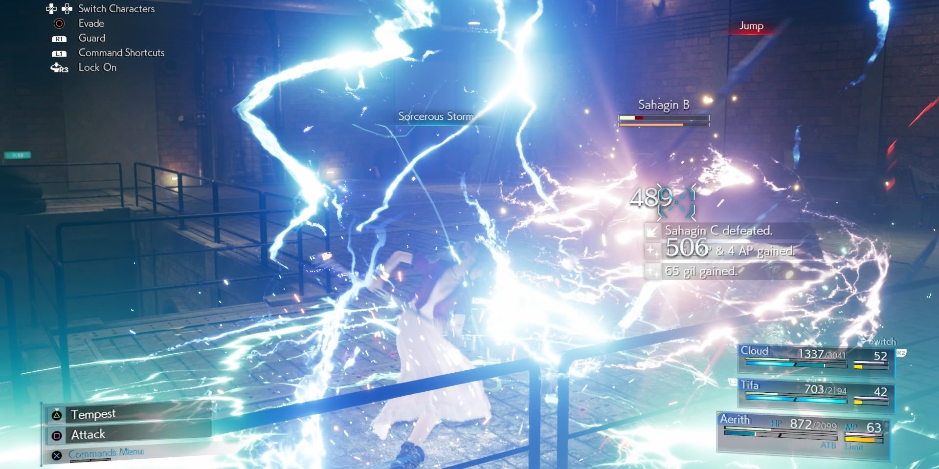 Aerith's Sorcerous Storm from FFVII Remake