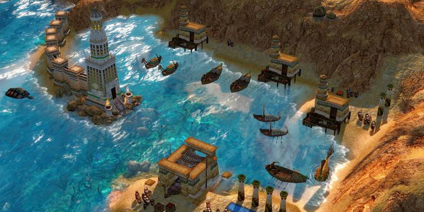 Coastal Village From Age Of Mythology