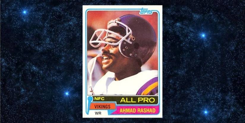Ahmad Rashad Rookie Card with Starry Background