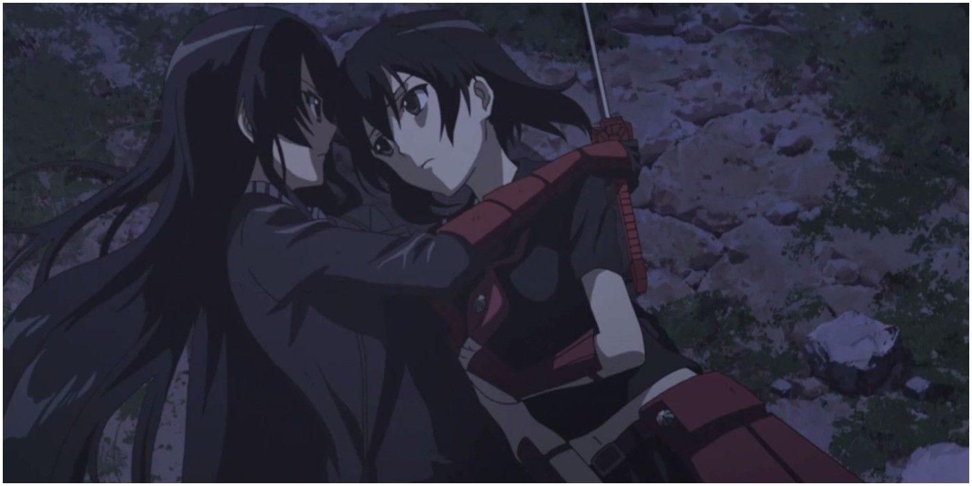 Kurome Dying In Akame's Arms