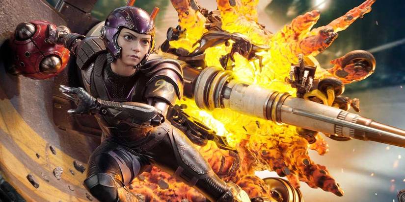 Alita Battle Angel playing Motorball