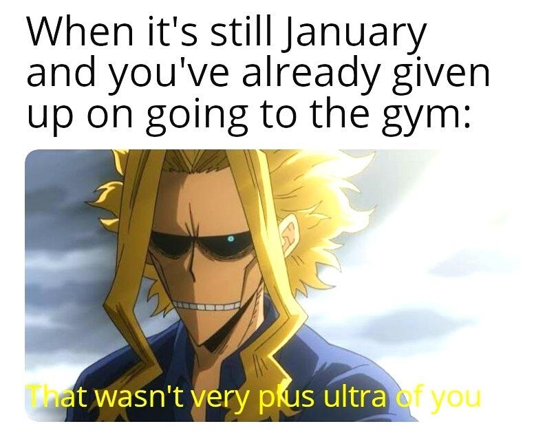 All Might Gym Meme