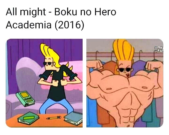 All Might Johnny Bravo Meme