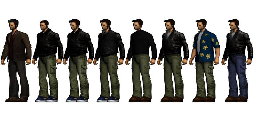 Alternative Versions Of Claude From GTA III