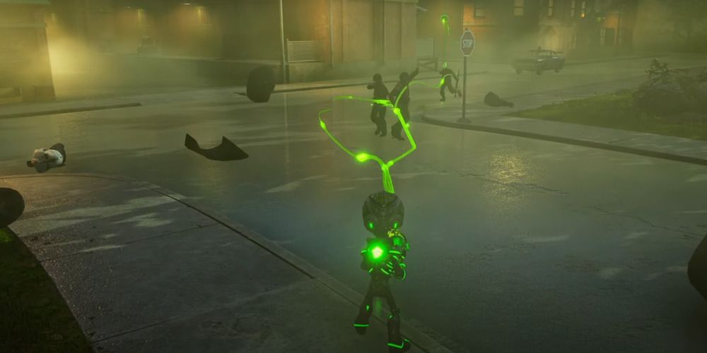 Anal Probes bring using against enemies in Destroy All Humans