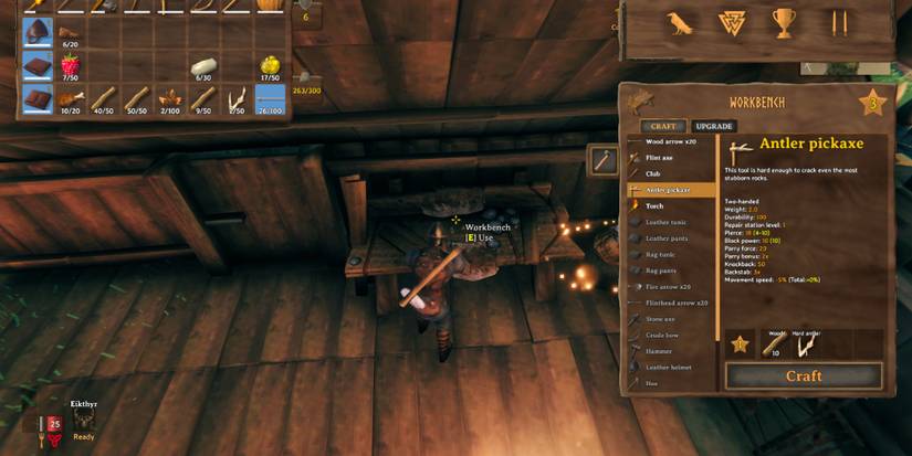 Antler Pickaxe Valheim