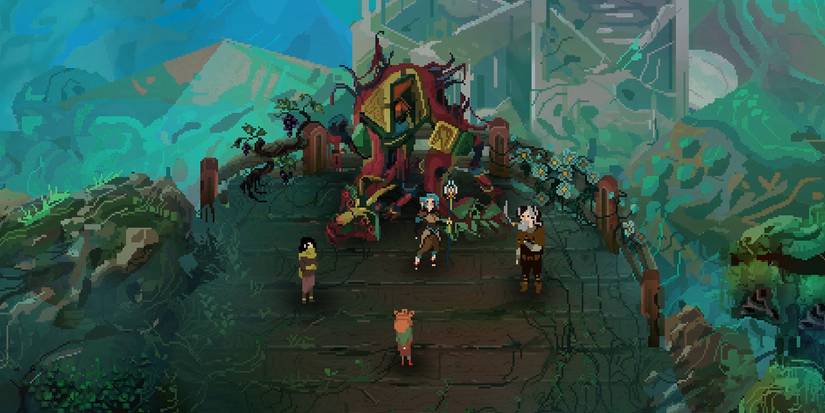 Children Of Morta: Apan Hanging Out With Lucy, Kevin, and Uncle Ben