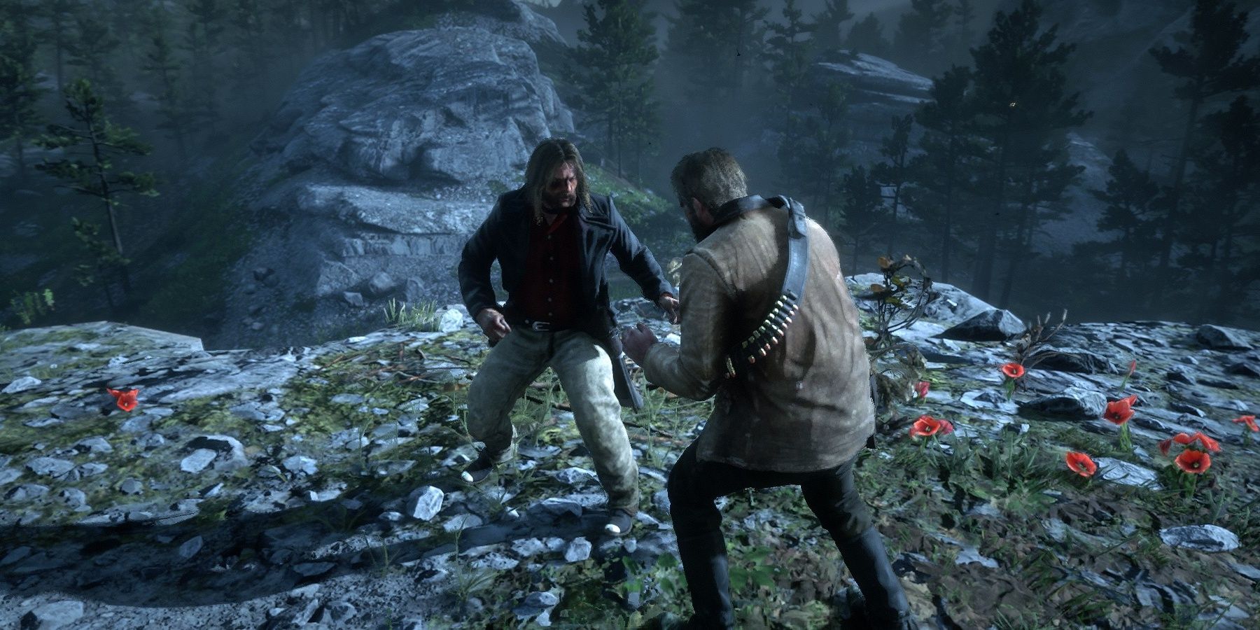 Arthur Fights Micah From Red Dead Redemption 2