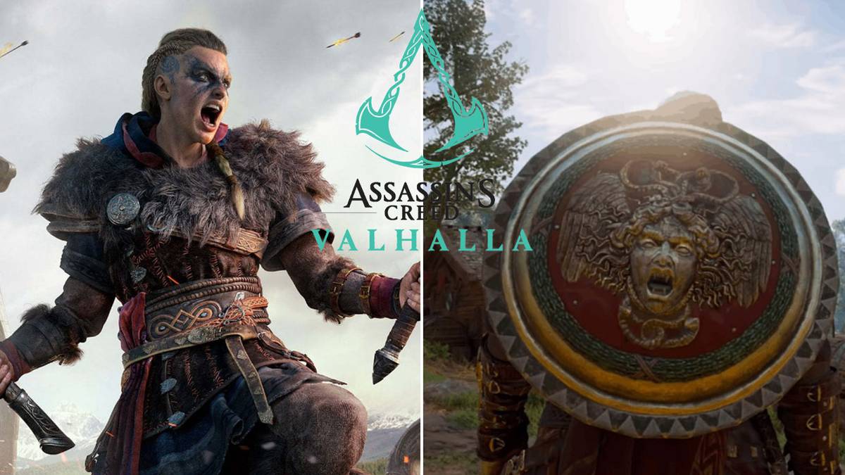 Assassin’s Creed Valhalla Gorgon Shield and Eivor