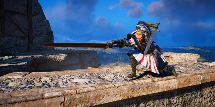 player using 2 great swords for the very useful light attack combo.