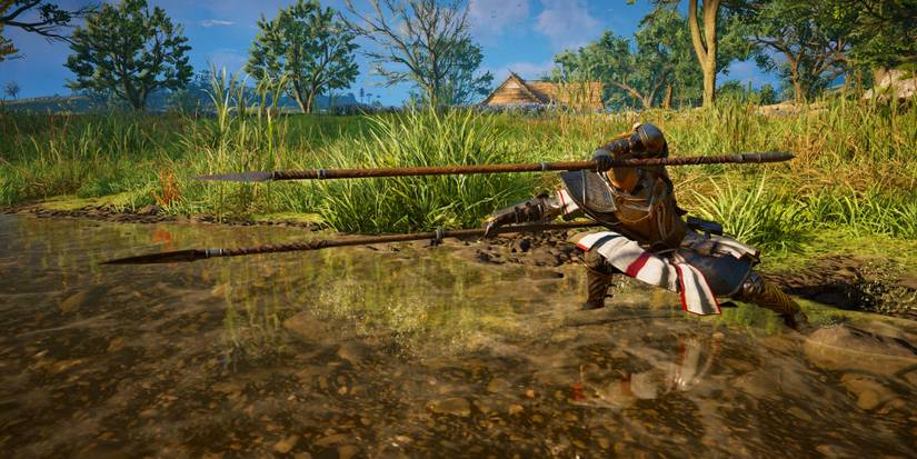 2 spears for twice the stabbing.