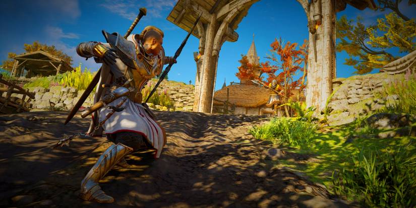 shooting uphill at an enemy.