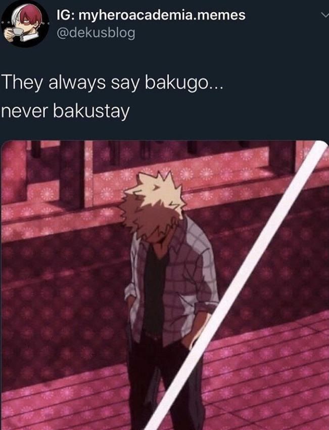 My Hero Academia Bakugo Memes Bakustay