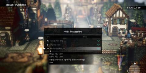 Battle-Tested Axe in Octopath Traveler