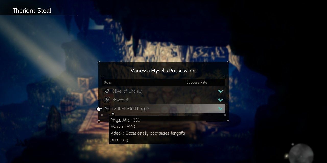 Battle-Tested Dagger in Octopath Traveler
