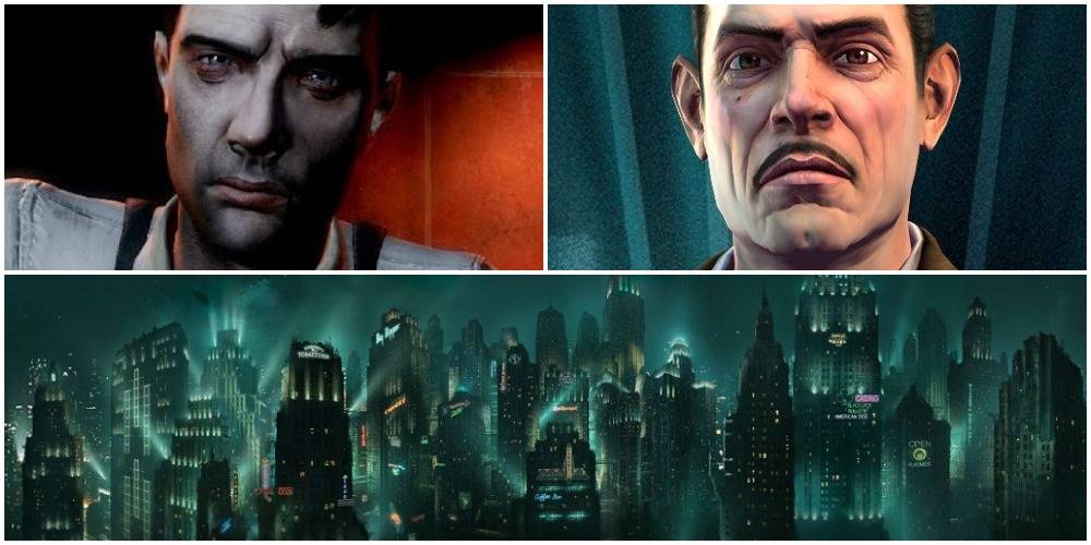 Screenshots of characters and scenery from Bioshock