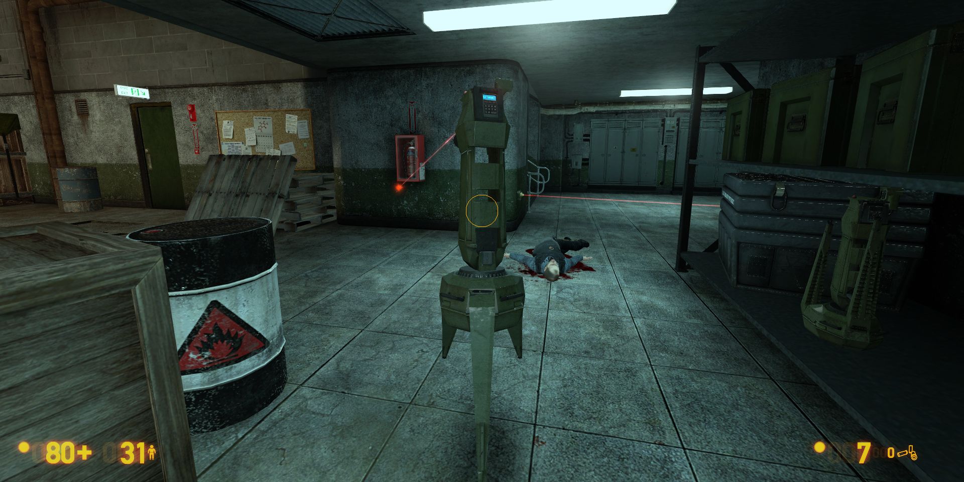 Repositioning a turret in Black Mesa