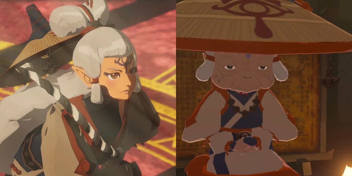 Screenshots of Impa from Breath of the Wild and Age of Calamity
