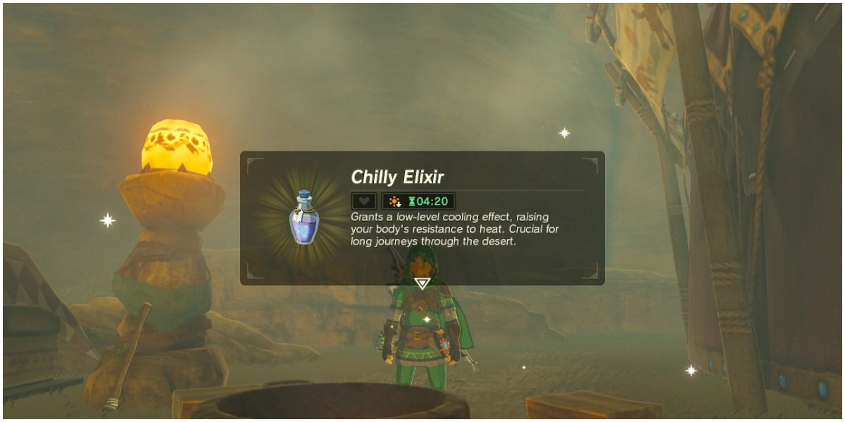 Screenshot of cooking item from Breath of the Wild