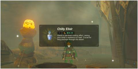 Screenshot of cooking item from Breath of the Wild