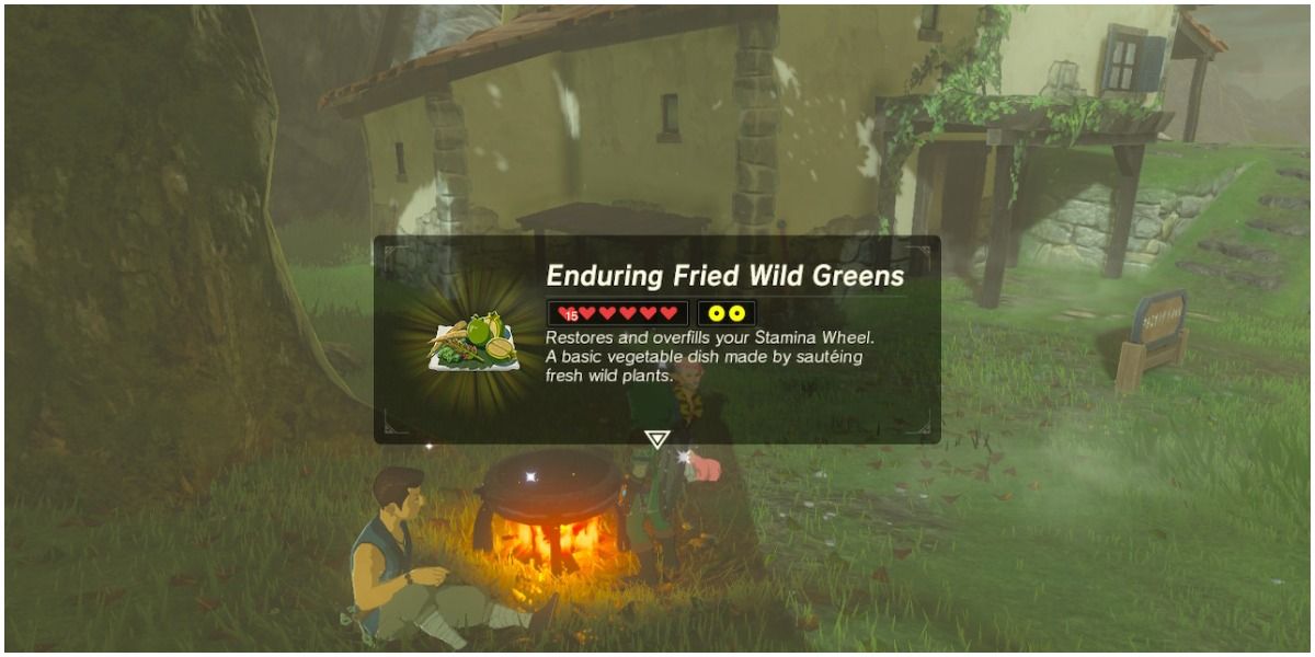 Screenshot of cooking item from Breath of the Wild