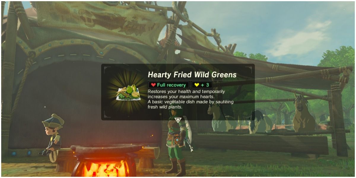 Screenshot of cooking item from Breath of the Wild