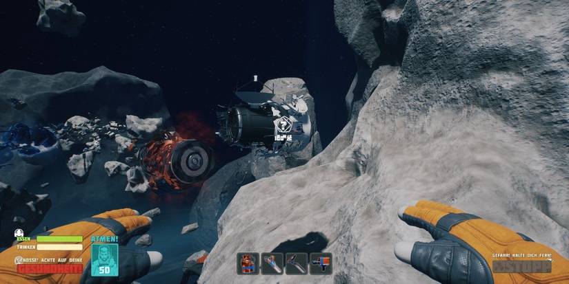 Players Can Gather Small Items And Break Apart Larger Ones In Breathedge