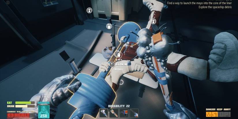 Nutritious Goo Is The Player's Main Source Of Food In Breathedge