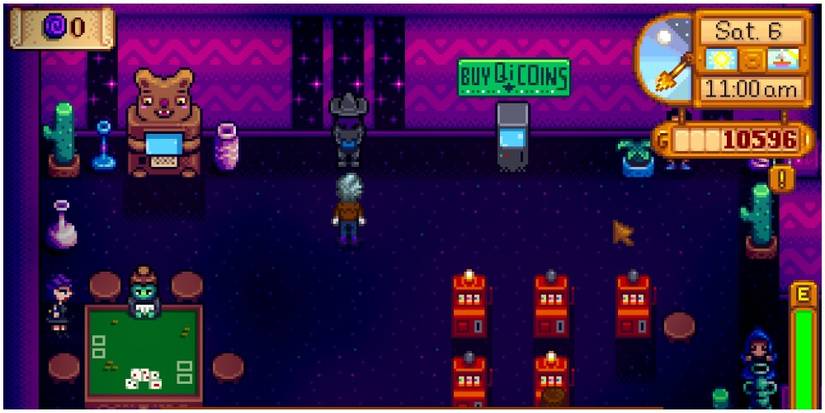 Players inside of the casino as Calico Desert