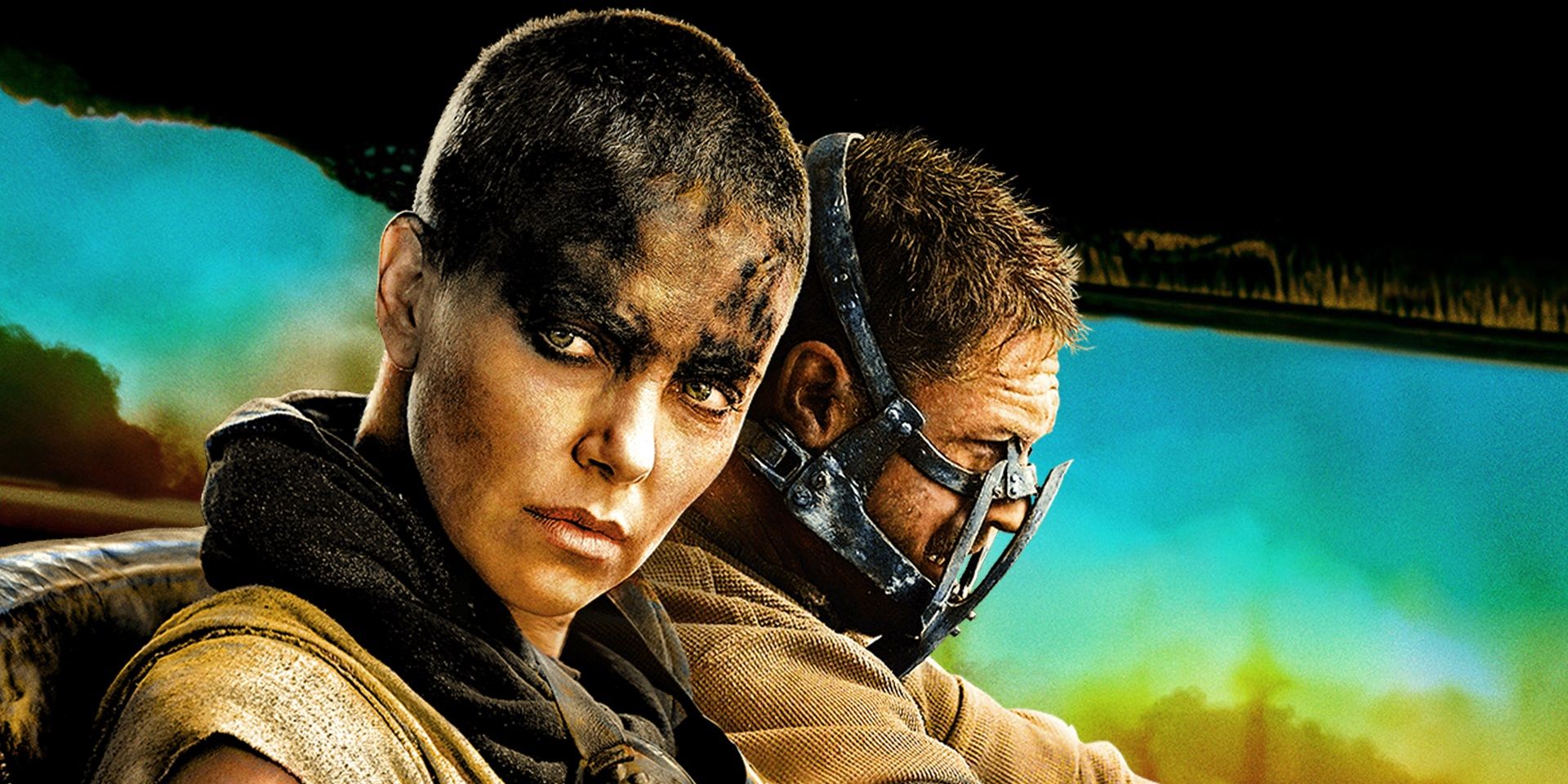 Charlize Theron and Tom Hardy in the poster for Mad Max Fury Road
