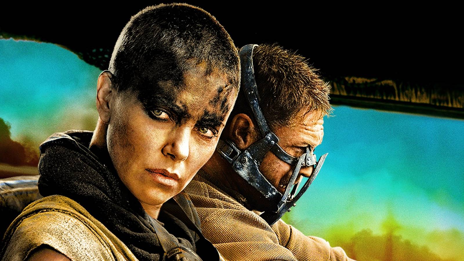 Charlize Theron and Tom Hardy in the poster for Mad Max Fury Road