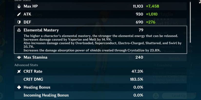 Childe with less than 50% Critical Rate