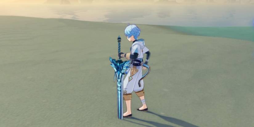 Chongyun using Snow-Tombed Starsilver