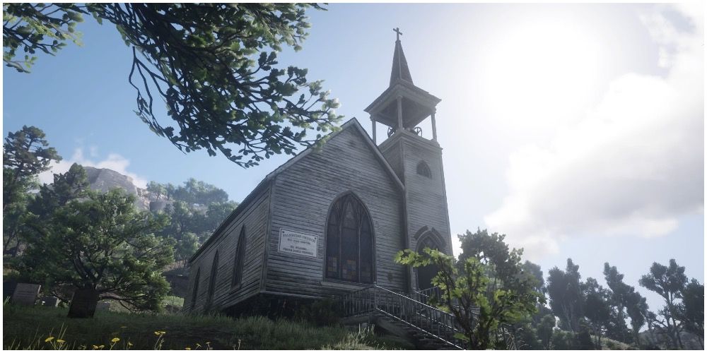 A few of the church in RDR2's Valentine