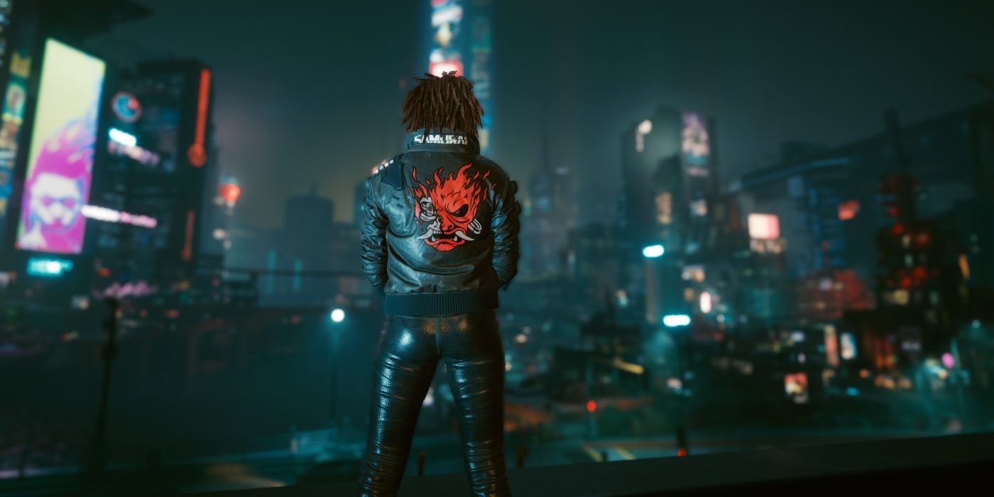 Cyberpunk 2077 Johnnys samurai jacket on V