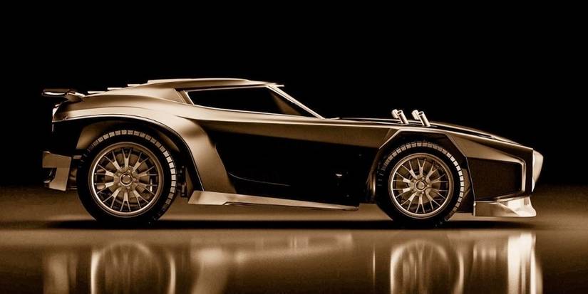 Rocket League Dominus Car gold display